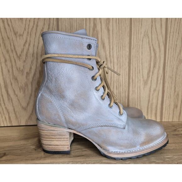 Freebird Cavalier Boots Antique Grey Size 9 Brand New Stacked Heel Leather... - Picture 2 of 16